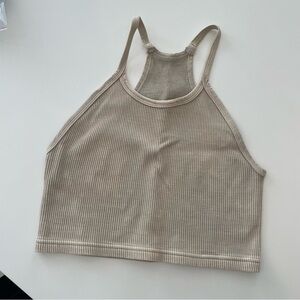 Free People Movement Happiness Runs Crop Ribbed Tank Top XS/S